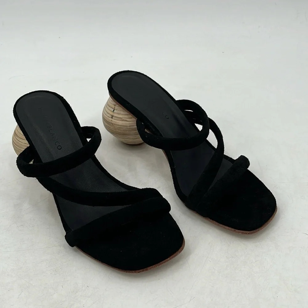 Huma Blanco Diana Sandal in Coal Suede - Size 6 (36)